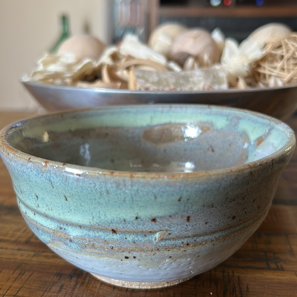 Colorado Pottery Hand Made Glazed Bowl - Moon Swirl - Picture 1 of 14